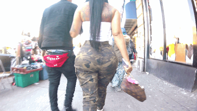 Bubble Butt in Army Pants.gif