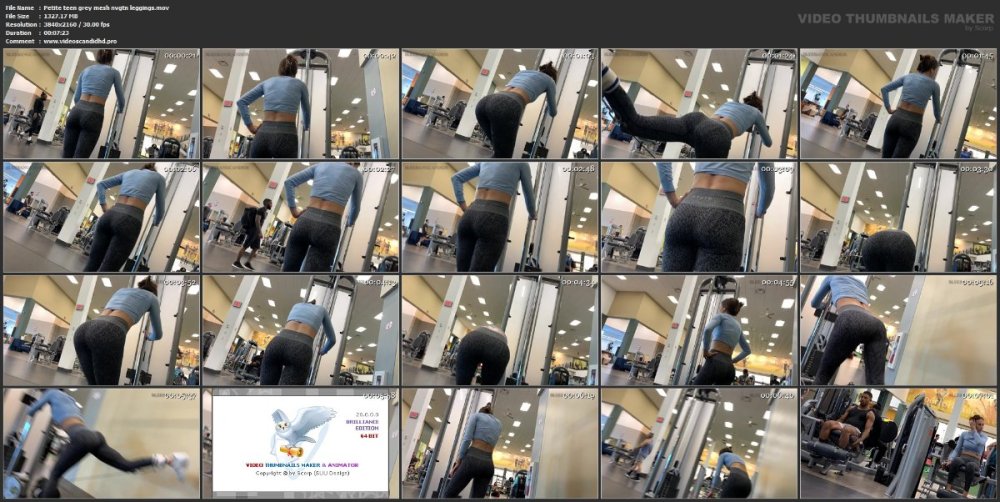 Petite teen grey mesh nvgtn leggings.mov.jpg