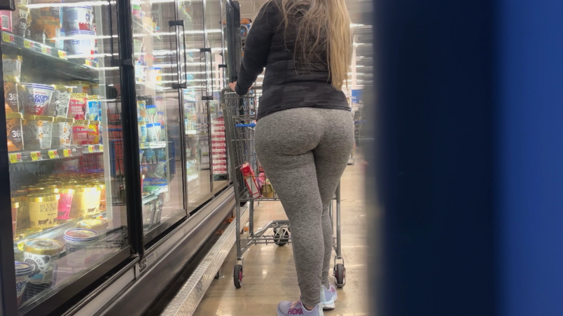 Bubble booty In Spandex grey_5.png